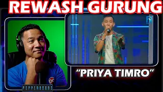 REWASH GURUNG - PRIYA TIMRO SAMJHANA-   REACTION The Voice of Nepal Season 4