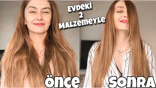 Keratin Etkili Kolay Saç Maskesi -EVDEKİ İKİ MALZEME YETER DE ARTAR