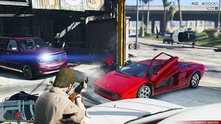 GTA 5 - Aztec Gang Garage Shootout + Six Star Escape
