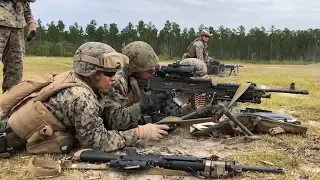 Marines Conduct Fire and Maneuver With M240B