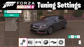 Forza Horizon 4 Summer Mercedes-Benz A45 AMG  Tuning Settings