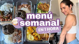 Preparo el MENÚ SEMANAL SALUDABLE en 1 hora