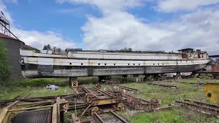 Abandoned Shipyard (Scheepswerf N) Belgium Apr 2024 (urbex lost places België ships schepen rusty)