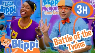 Blippi Game Show: Episode 2 - Battle of the Twins + More | Blippi and Meekah Best Friend Adventures