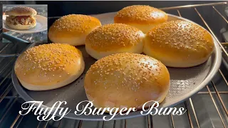 Fluffy Burger Buns recipe. طرز تهیه نان همبرگر نرم ولطیف