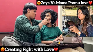 😍Zoya vs Mama Ponnu love❤️| 😡Creating Fight with love💔| Mama Ponnu crying 😭| Aj squad | TTF  ￼
