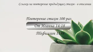 Тефиллин. От Иоанна 14:18. Повторение стихов 100 раз