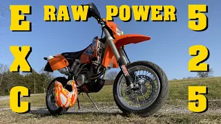 KTM EXC 525 SM Supermoto Sound onboard [4k 60fps]