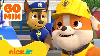 Rubble & Crew Daring Rescues & Adventures! 🐶 1 Hour Compilation | Nick Jr.