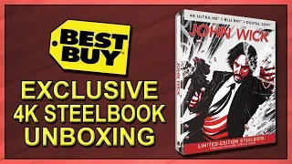 John Wick/John Wick: Chapter 2 Best Buy Exclusive 4K+2D Blu-ray SteelBook Unboxing