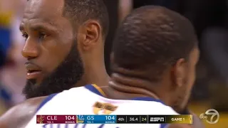 Final Minutes Game 1 Cavaliers vs Warriors 2018 Playoffs NBA Finals