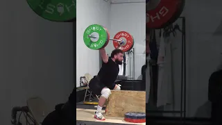 130kg box snatch so hard dude😎 // lux weightlifting 🏋🏻‍♀️