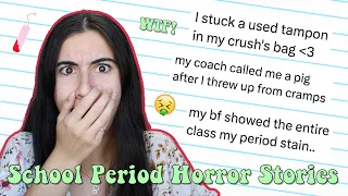 Period Horror Stories AT SCHOOL 14 (this is crazy!!) | Just Sharon