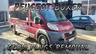 Peugeot Boxer - Glow plugs heaters removal / Сваляне на подгревни свещи