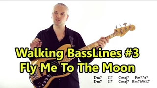 Walking Basslines #3 - Using Chord Tones: Fly Me To The Moon