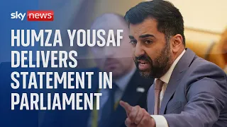 Humza Yousaf delivers first major statement as Scottish First Minister