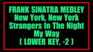 Frank Sinatra Medley New York, New York Strangers In The Night My Way Lower Key Karaoke