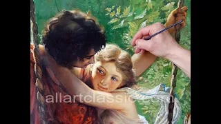 Pierre Auguste Cot Primavera-The Whole Painting Process