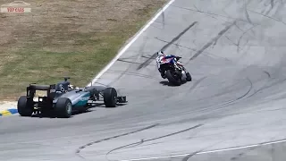 Supercar vs Superbike DRAG RACE -  F1 CAR vs YAMAHA R1M