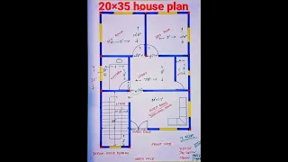 20×35 house plan design,#shorts #housedesign