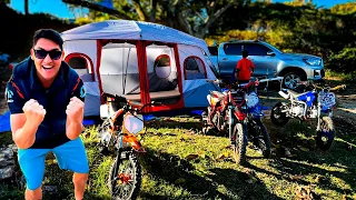 NOSSO PRIMEIRO ACAMPAMENTO DA VIAGEM!