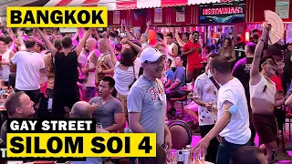 Silom Soi 4 - Bangkok's Gay Street [ 4K ] Night Life in the City of Fun