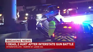 Person killed in triple shooting on I-270 in North County