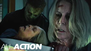 Jamie Lee Curtis vs. Michael Myers (Final Fight) | Halloween Ends (2022) | All Action