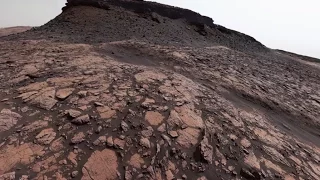 NASA's Curiosity Mars Rover Looks Back on Murray Buttes (360 View)