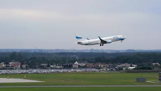 Enter Air go around and landing at Poznan Airport