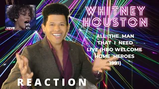 Whitney Houston - All The Man That I Need Live (HBO Welcome Home Heroes 1991) REACTION