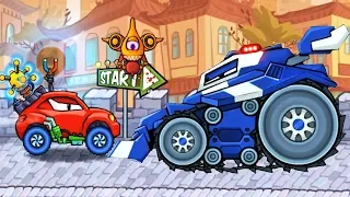 Car Eats Car 3 Машинка ест машинку #8 Хищные машины - БИТВА С БОССОМ игра про машинки