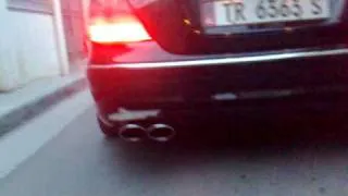 MERCEDES BENZ E55 AMG sound check .. Albanian Exhaust