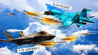 Sukhoi SU-34 Vs F-35 Lightning II - Which Fighter Jet will Win the Battle?