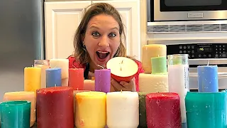 I'm Melting all these Candles to make new ones!