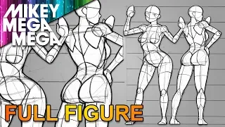 DRAWING FULL BODY PROPORTIONS FOR WOMEN IN ANIME MANGA