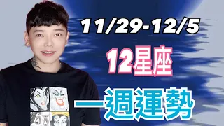 『星座』11/29～12/5《12星座》一週運勢