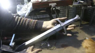 Forging a feather Damascus dagger set, part 5, making the scabbards.