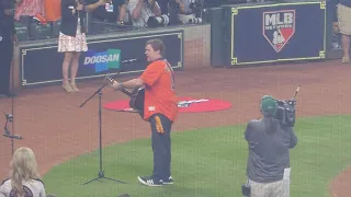 Jack Ingram sings the National Anthem...ALDS Game 1...Astros vs. Rays...10/4/19