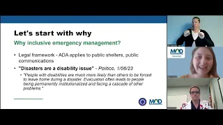 Access and Functional Needs in Emergency Management