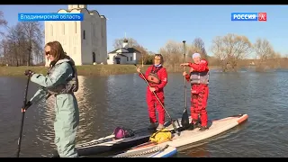 Разлив Клязьмы у церкви Покрова на Нерли 04.2022