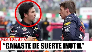 😱INSULTOS FUERTES de Max VERSTAPPEN a CHECO Pérez Tras LA PALIZA