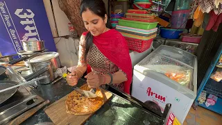 Mumbai Shweta Didi Selling Biggest Paneer Cheese Paratha | Indian Street Food