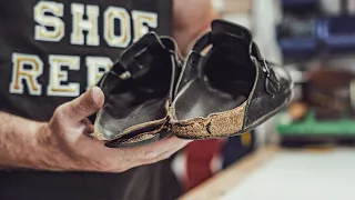 Repairing 16 Year Old Birkenstocks: Total Transformation by KW Shoe Repair