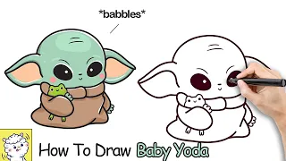 How To Draw Baby Yoda | Mofukawa