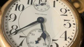 Amazing Wind Indicator on Old Waltham Pocked Watch - Assembly