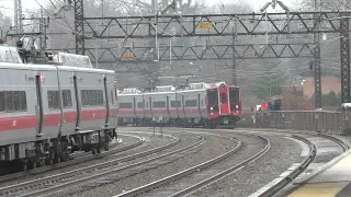 HD 60FPS: New Haven Line Metro North and Amtrak Railfanning on a Lousy Day @Rye