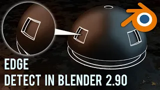 Edge Detect Material In Blender 2.90 | Edge Wear And Tear In Blender | #blender #3dart