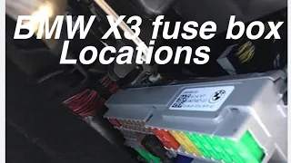 2022 BMW X3 fuse box location