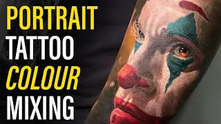 COLOUR TATTOOING TIPS / Joaquin Phoenix Portrait in Joker